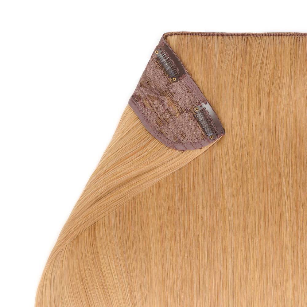 Stranded 20 Inch One Piece Straight Detailed Clip-in Section - Colour Ginger