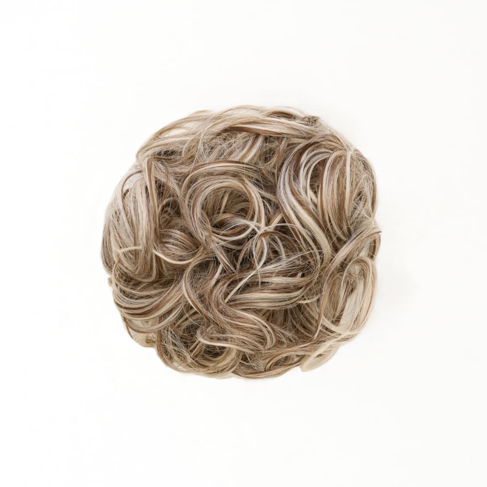 Stranded Easy Updo Mini Messy Scrunchie Bun in colour colour Silver Blonde