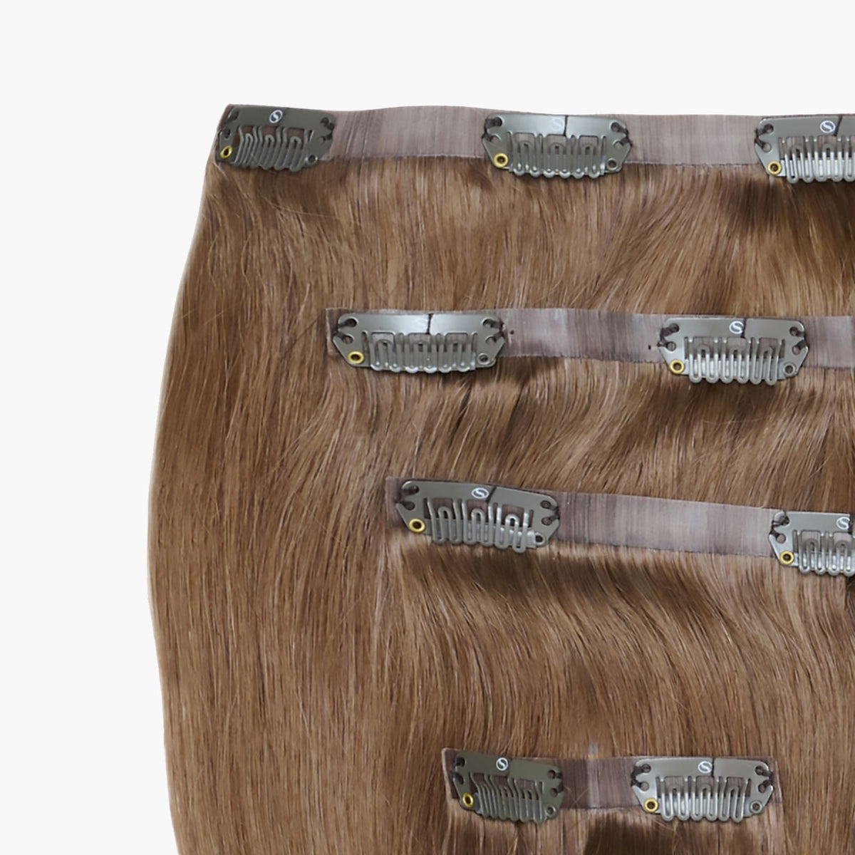 Stranded Hazel Princess Light Ash Brown 14" Seamless Human Hair Extensions