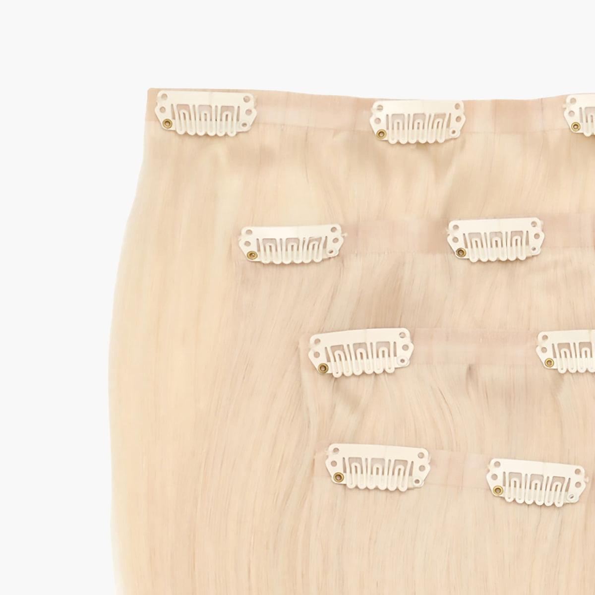 Stranded Polar Star Icy White Blonde 14" Seamless Human Hair Extensions