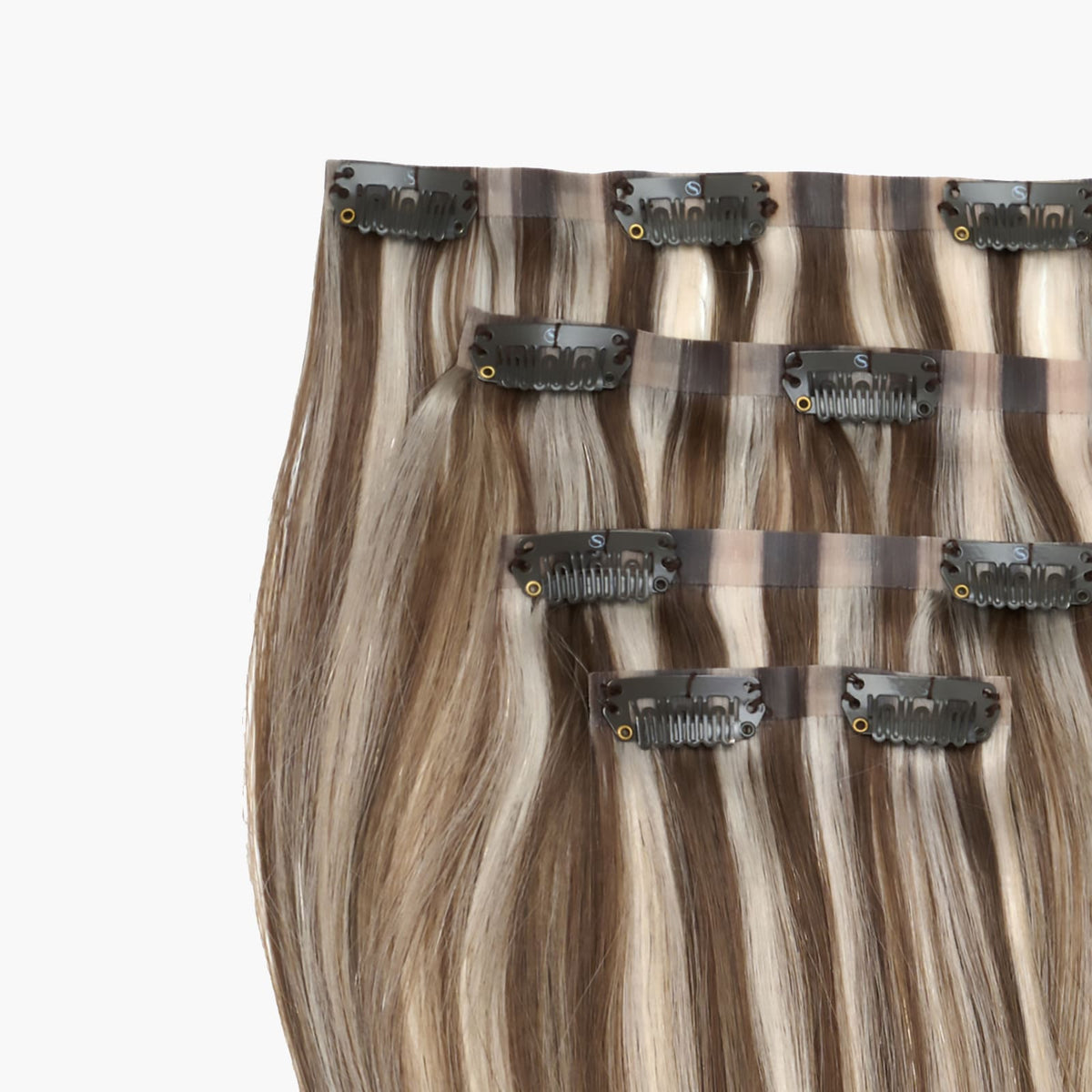 Stranded Ash Willow Cool Dark Ash 18 Inch Seamless Human Hair Extensions