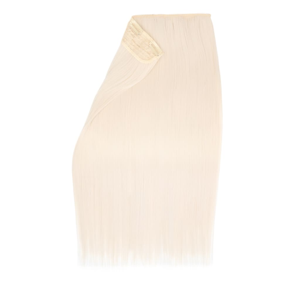 Stranded 20 Inch One Piece European Straight Clip-in Hair Extension - Colour White Blonde