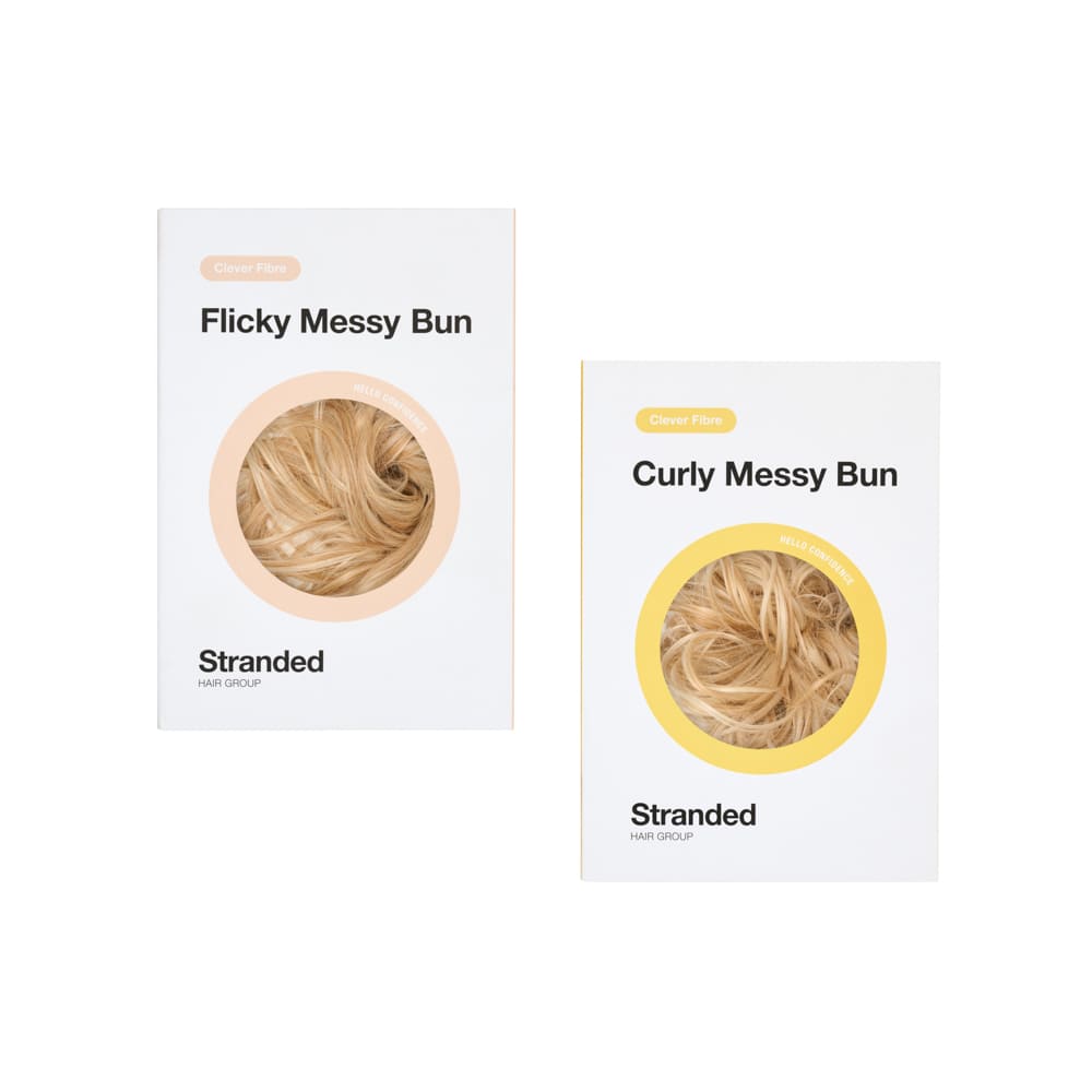 Buy 2 and Save - Messy Scrunchie Buns for everyday wear in colour Strawberry Blonde