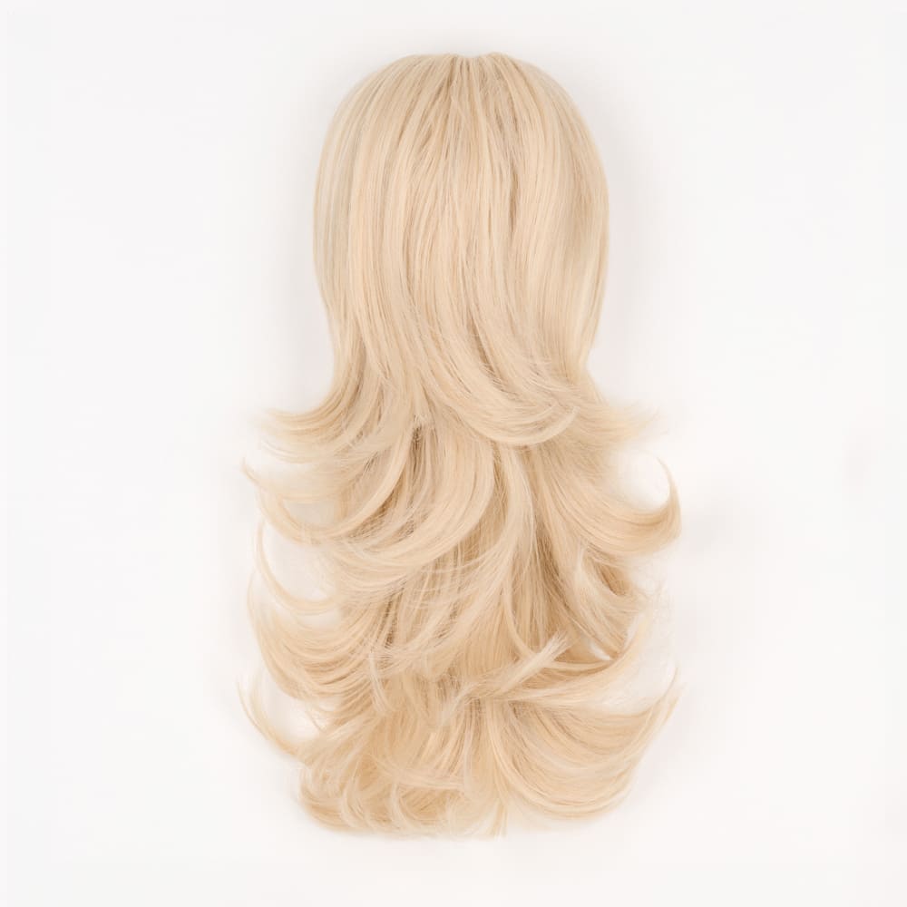 16 Inch Flicky Layered Style Claw Clip-in Ponytail in a Swedish Blonde Colour
