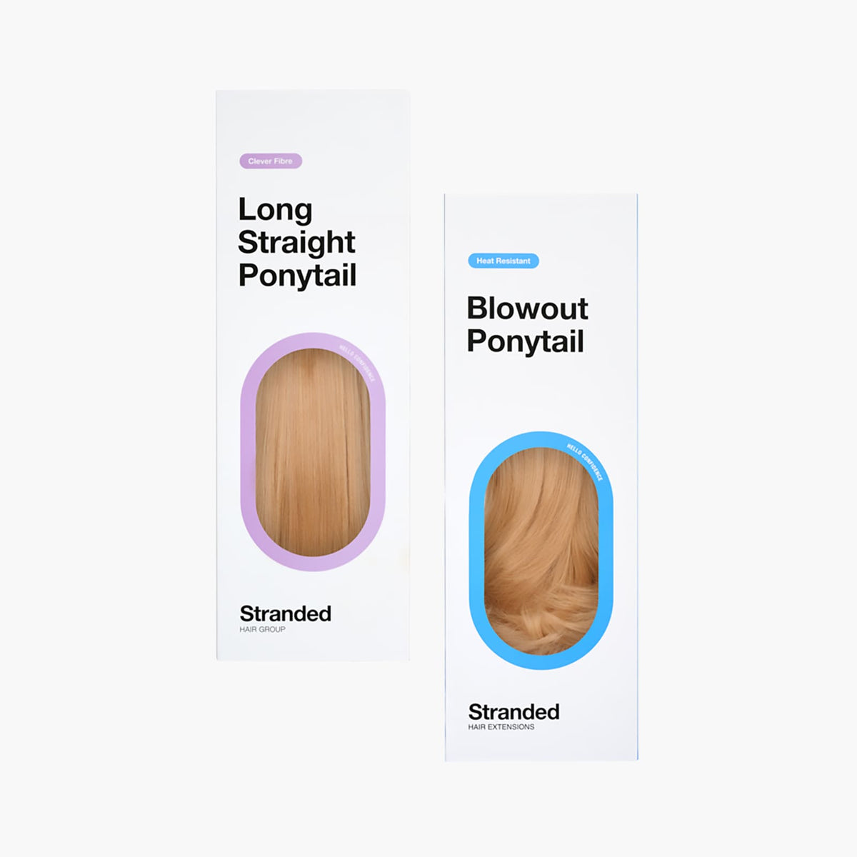 Stranded Long Pony Duo - Straight & Blowout in Honeysuckle (#27)