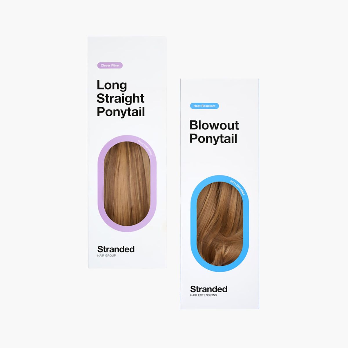 Stranded Long Pony Duo - Straight & Blowout in Honey Blush (#6/27)