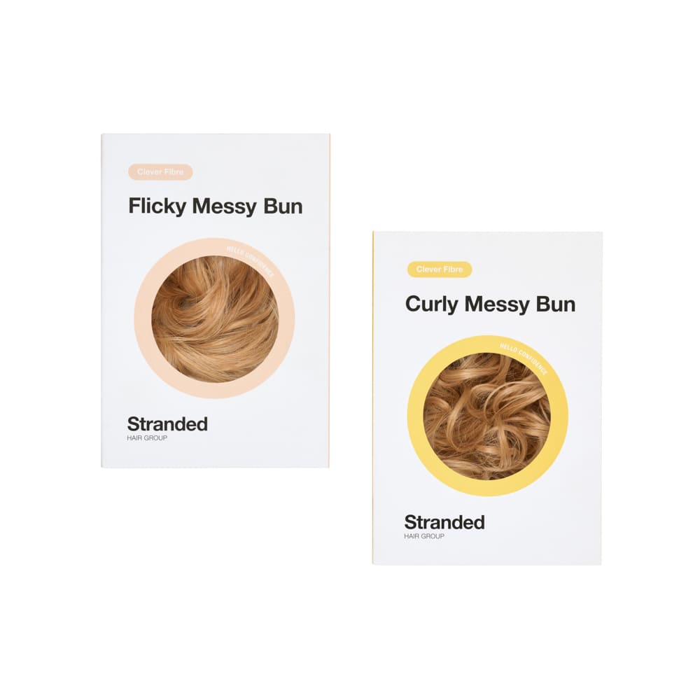 Buy 2 and Save - Messy Scrunchie Buns for everyday wear in colour Ginger