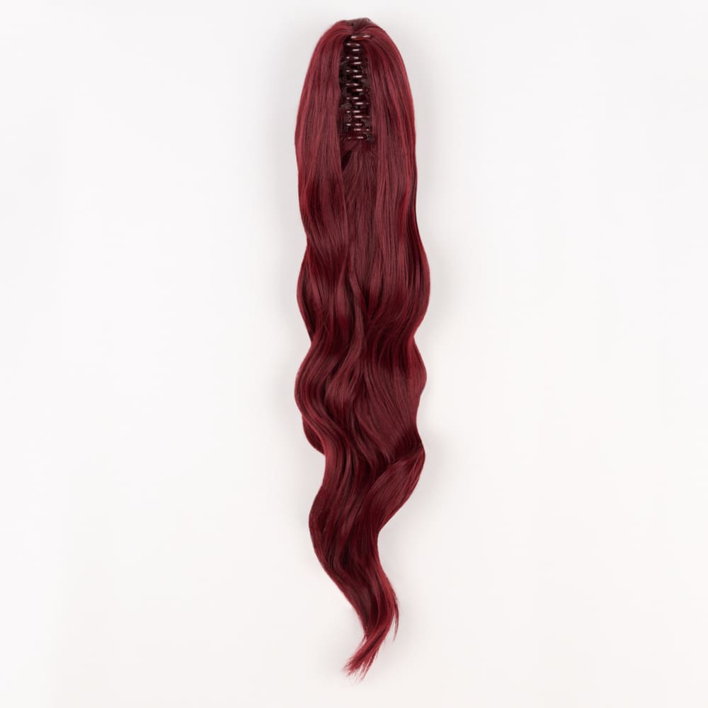 Stranded Long Wand Wave Clip-in Ponytail #118 Cherry Blossom