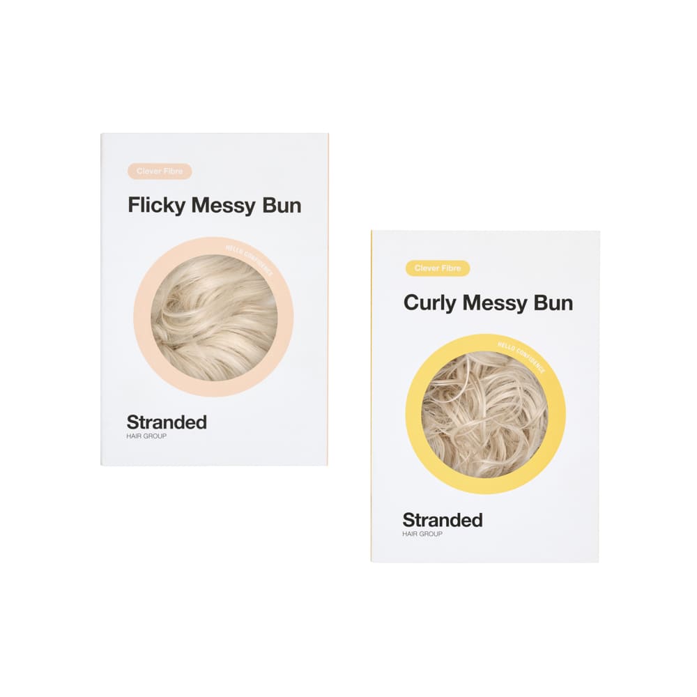 Buy 2 and Save - Messy Scrunchie Buns for everyday wear in colour Silver