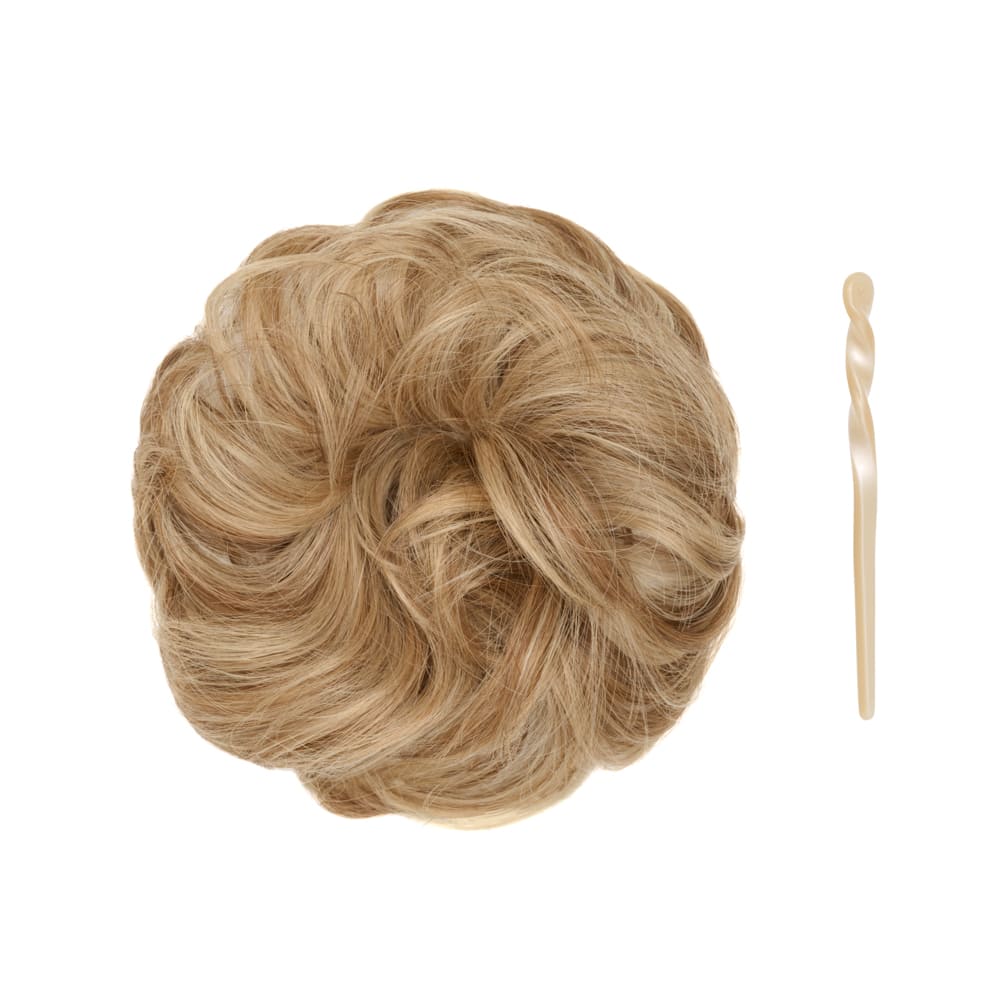 Stranded Easy Updo Mini Messy Scrunchie Bun in colour Medium Blonde