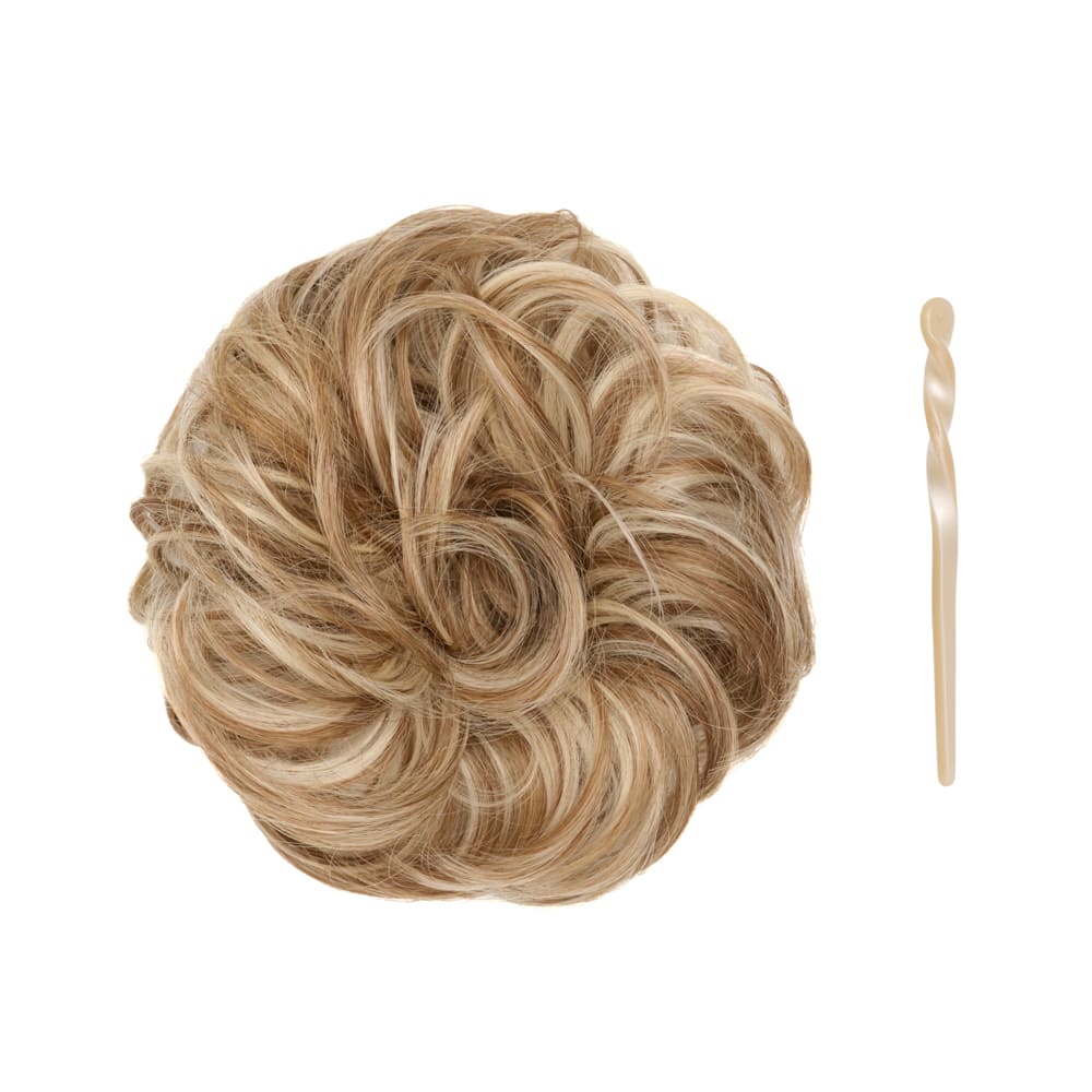 Stranded Easy Updo Mini Messy Scrunchie Bun in colour Highlighted Blonde