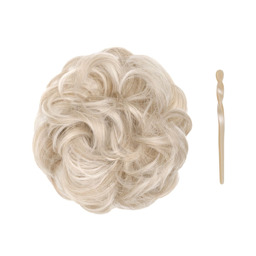 Stranded Easy Updo Mini Messy Scrunchie Bun in colour Silver
