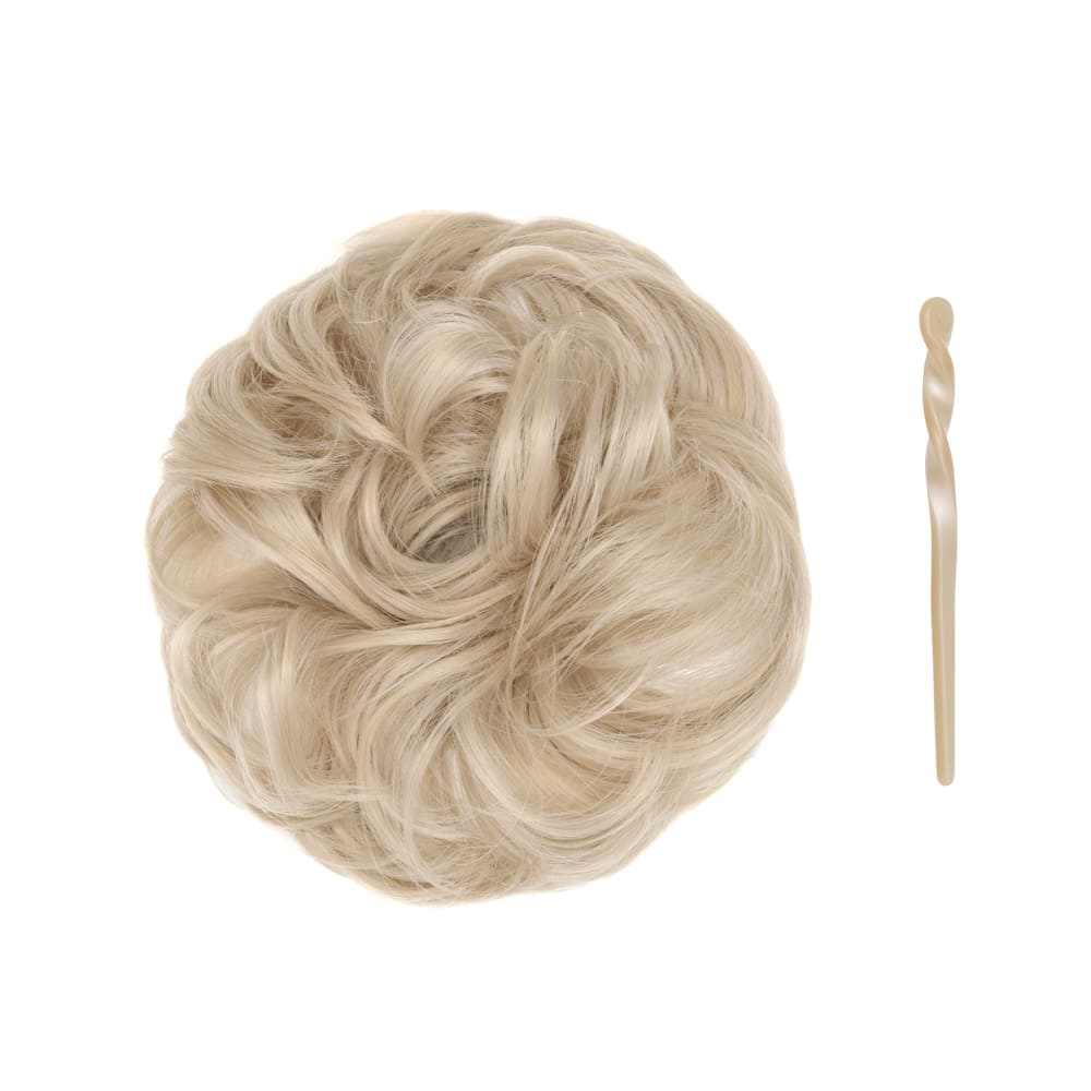 Stranded Easy Updo Mini Messy Scrunchie Bun in colour Light Ash Blonde