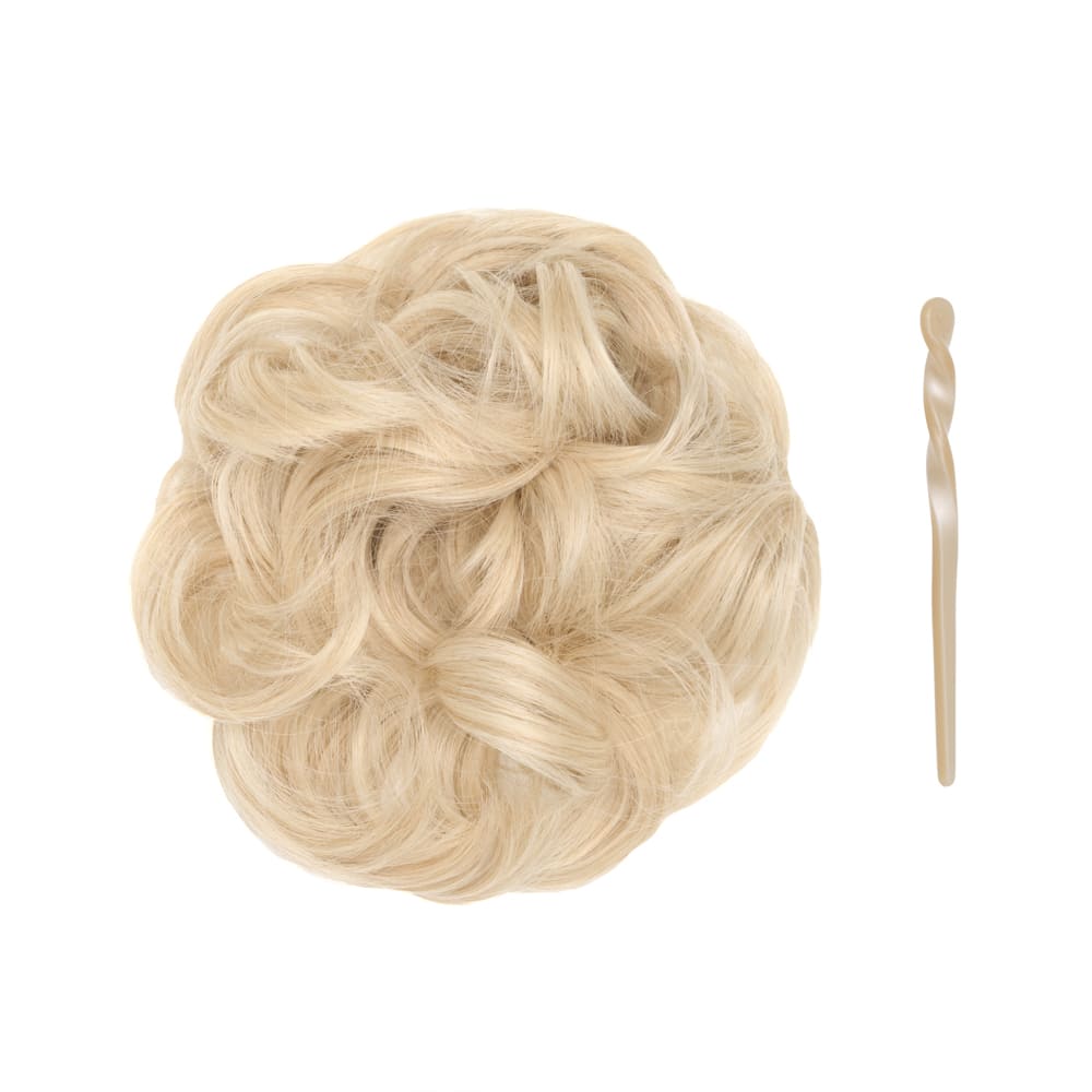 Stranded Easy Updo Mini Messy Scrunchie Bun in colour Swedish Blonde