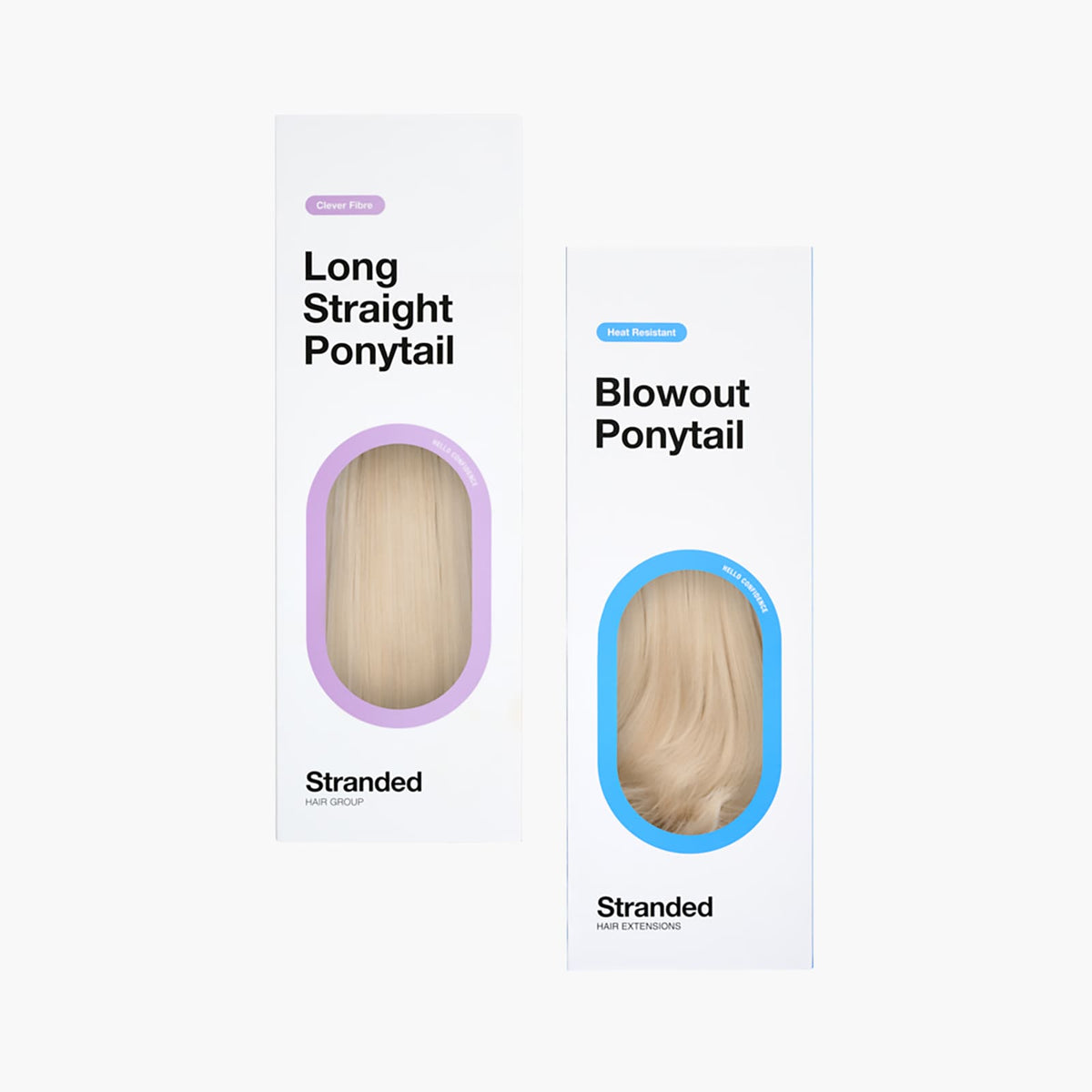 Stranded Long Pony Duo - Straight & Blowout in Pearl Moon (#111)
