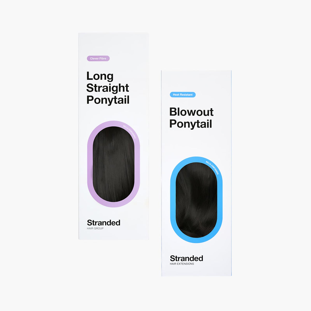Stranded Long Pony Duo - Straight & Blowout in Queen Of The Night (#1B)