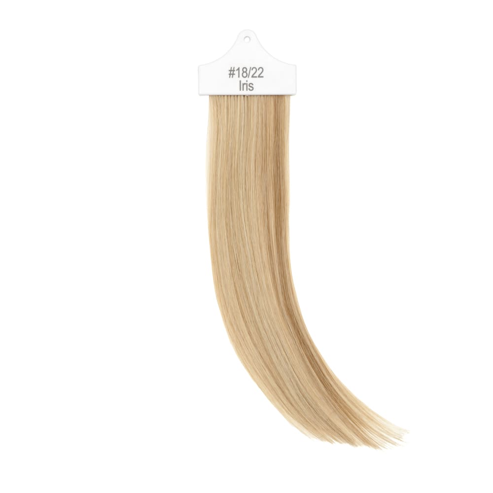 Stranded Hair Extension Sample for matching colour Mixed Blonde