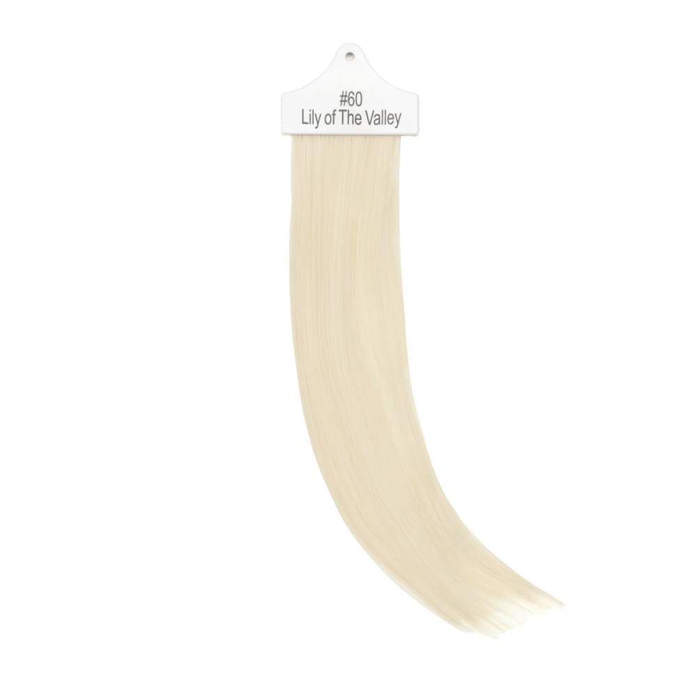 Stranded Hair Extension Sample for matching colour Platinum Blonde