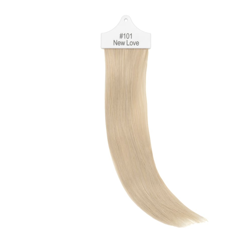Stranded Hair Extension Sample for matching colour Light Ash Blonde