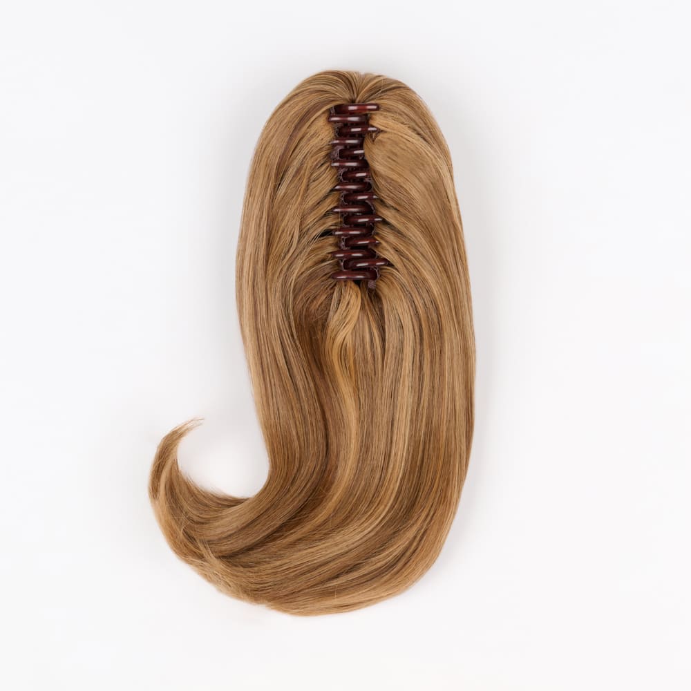 12 Inch Short Swoop Clip-in Ponytail Extension in colour Honey Blonde