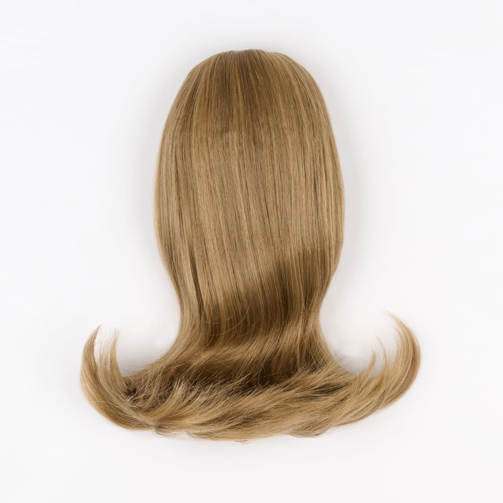 12 Inch Short Clip-in Ponytail Extension on a claw clip attachment in colour Mousy Brown