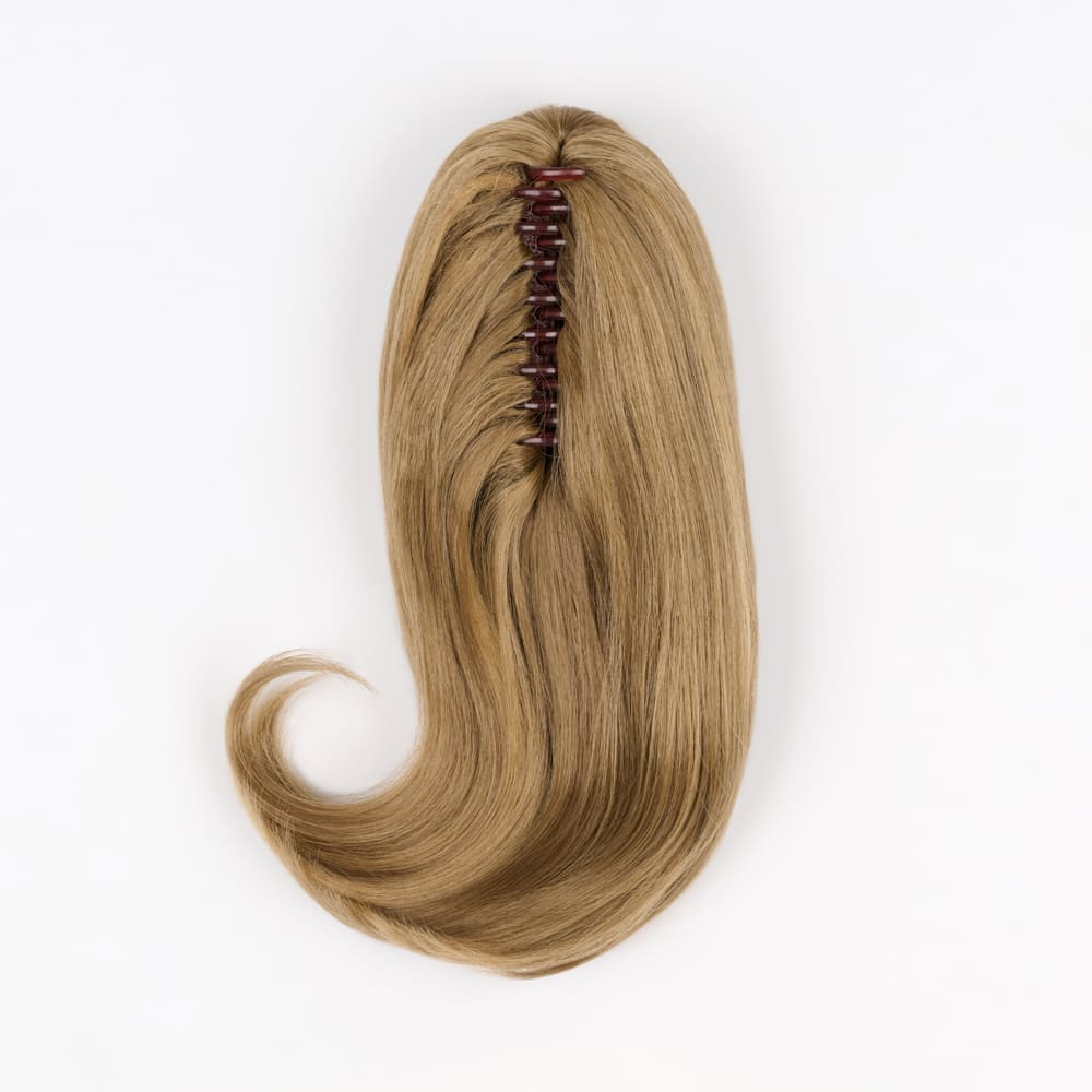 12 Inch Short Swoop Clip-in Ponytail Extension in colour Mousy Brown