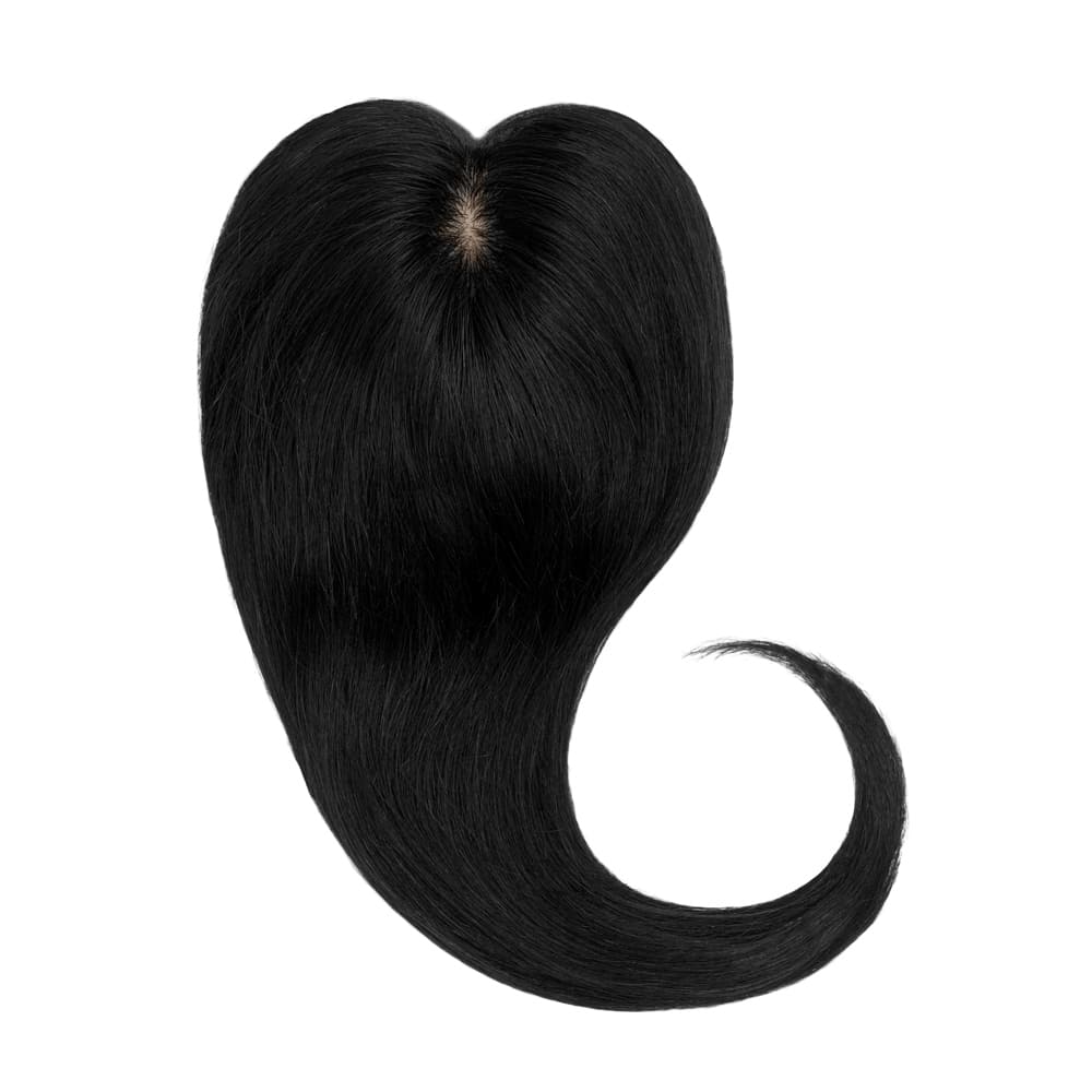 Stranded Dermablend Human Hair Topper - Colour #1 Black Magic