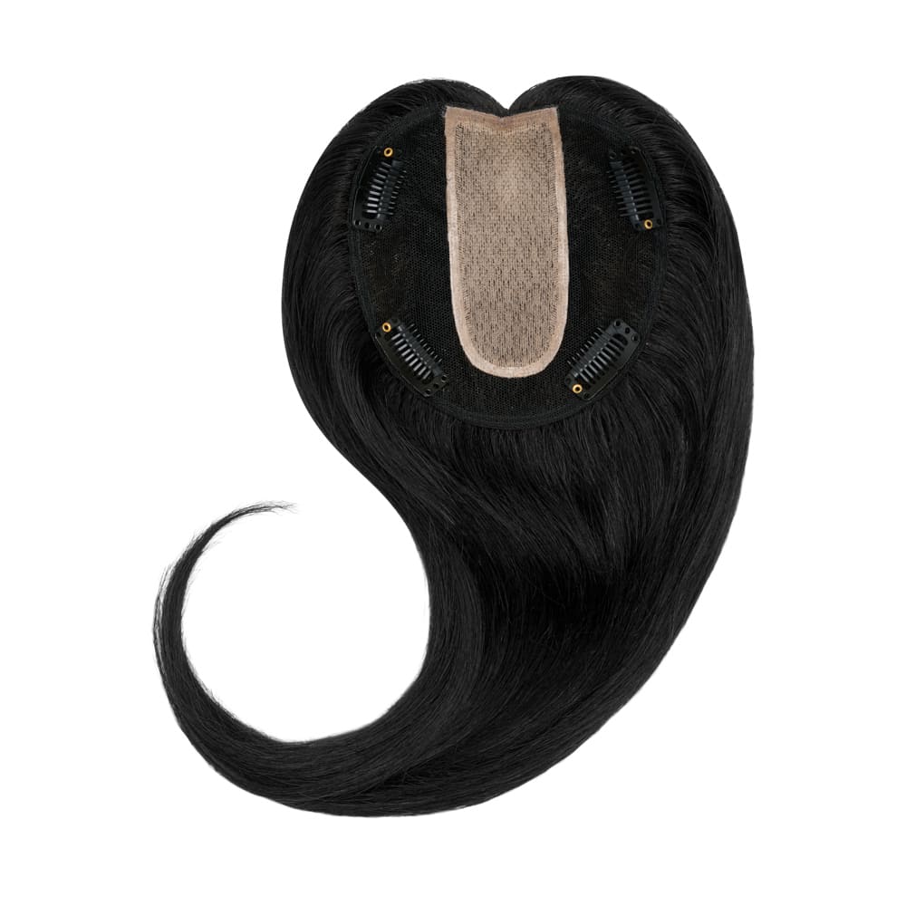Stranded Dermablend Human Hair Topper - Colour #1 Black Magic