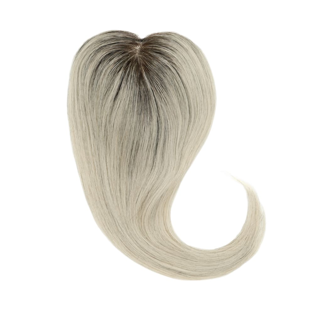 Stranded Dermablend Human Hair Topper - Colour #52 Light Grey