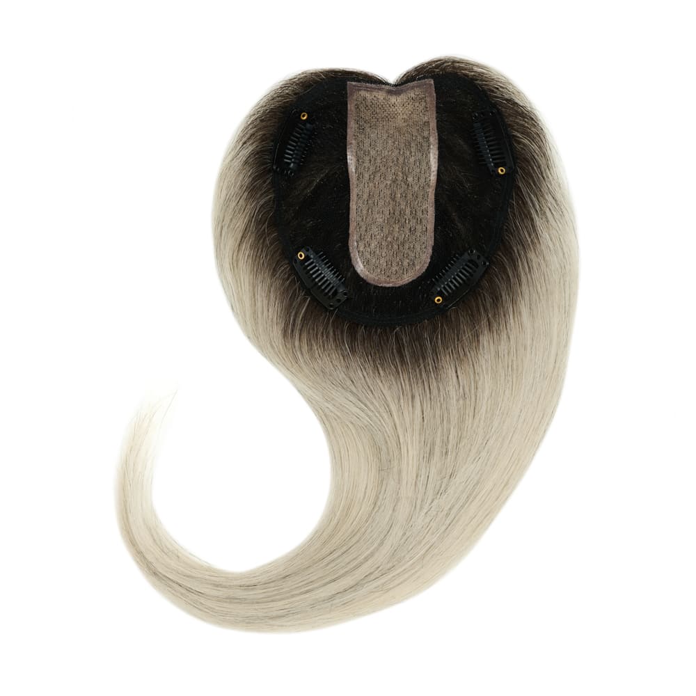 Stranded Dermablend Human Hair Topper - Colour #52 Light Grey