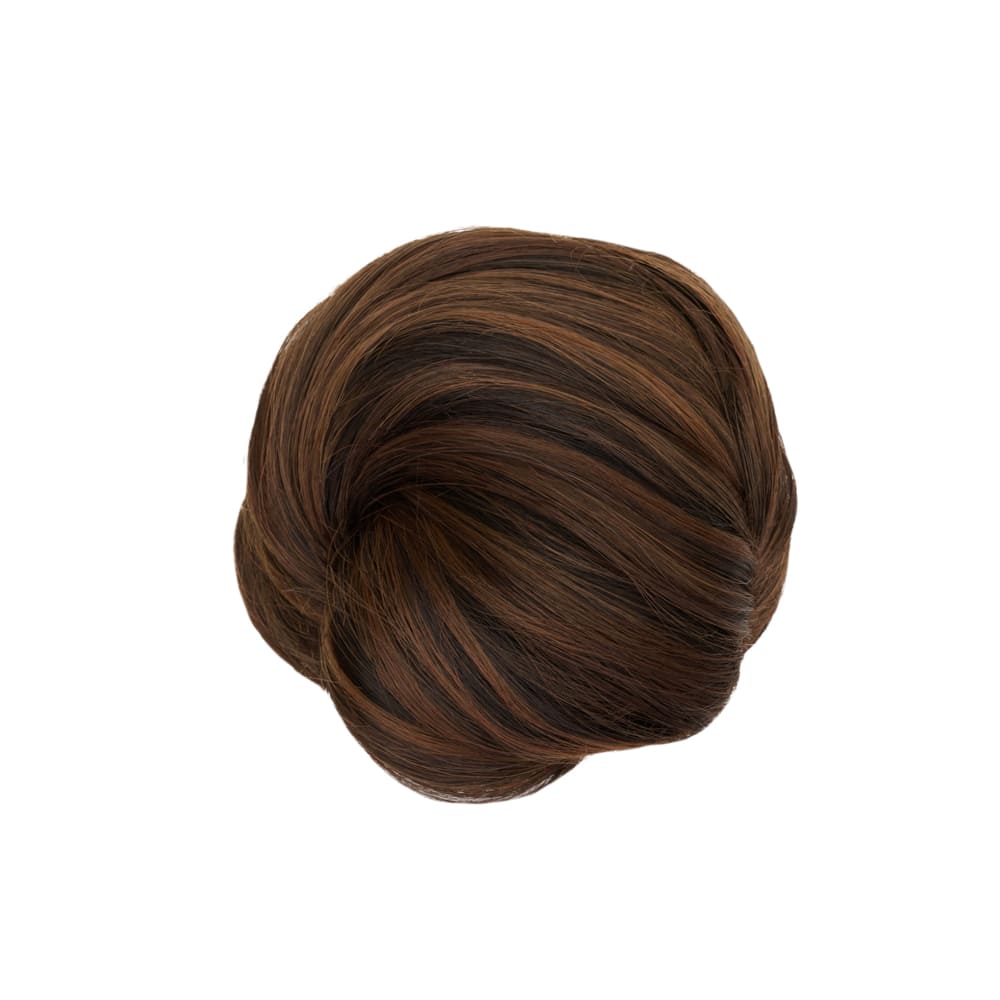 Stranded Super Easy Mum Bun - Easy Up do bun in colour Highlighted Brown
