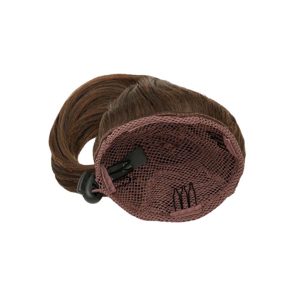 Stranded Super Easy Mum Bun - Quick And Easy Messy Bun in colour Highlighted Brown