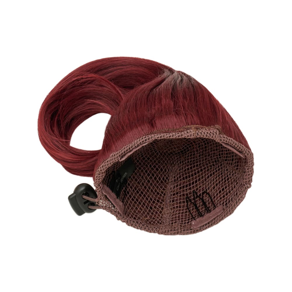 Stranded Super Easy Mum Bun - Quick And Easy Messy Bun in colour Red