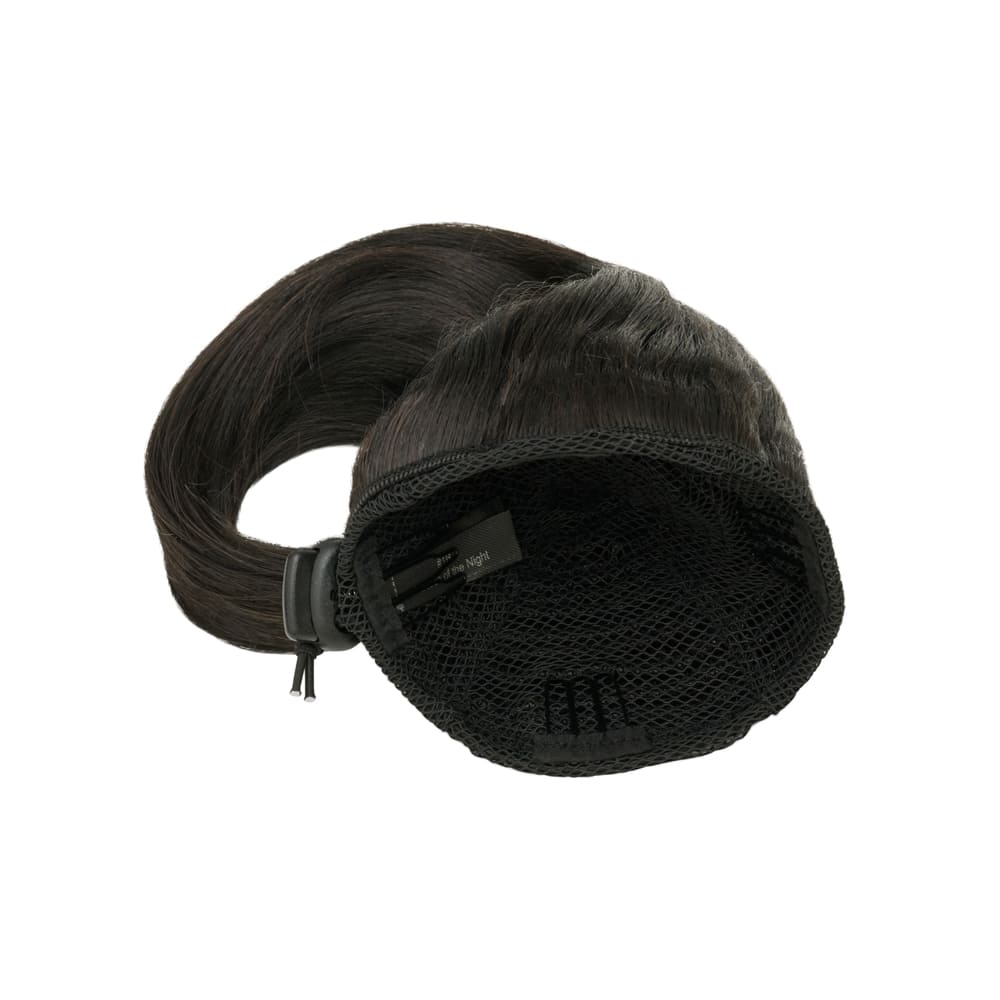 Stranded Super Easy Mum Bun - Quick And Easy Messy Bun in colour Off Black
