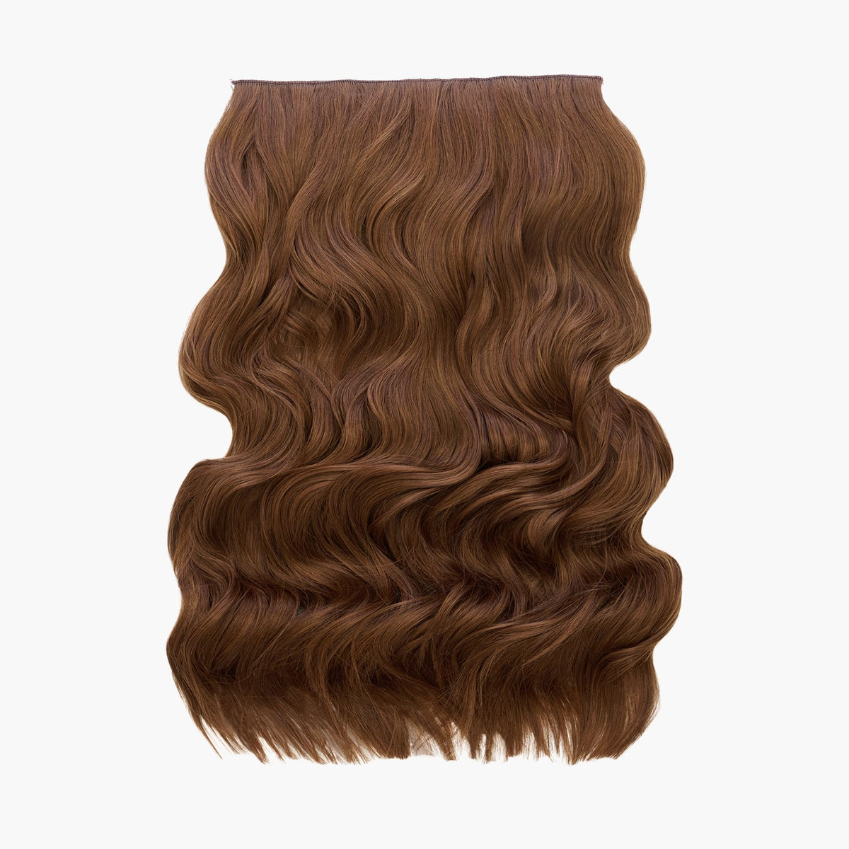 Stranded 20" One Piece Wand Wave Clip-in Hair Extension in Caramel Cosmos (#5)