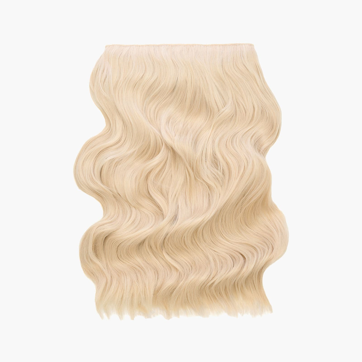 Stranded 20" One Piece Wand Wave Clip-in Hair Extension in Polar Star (#1001)