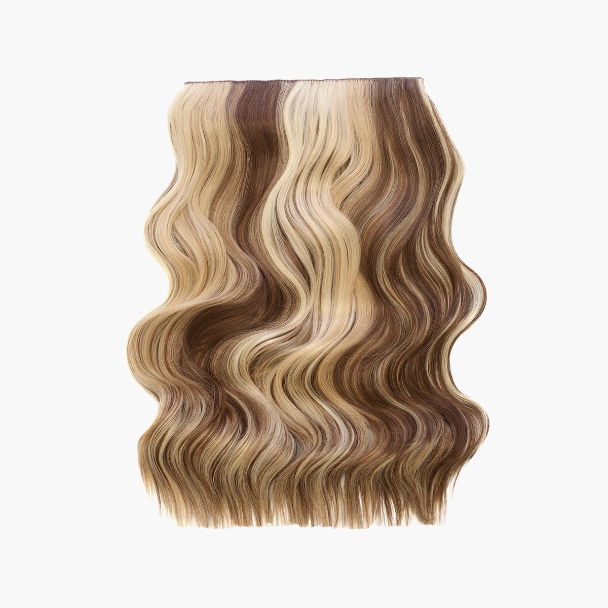 Stranded 20" One Piece Wand Wave Clip-in Hair Extension in Safari Sunset (#6/16/613)