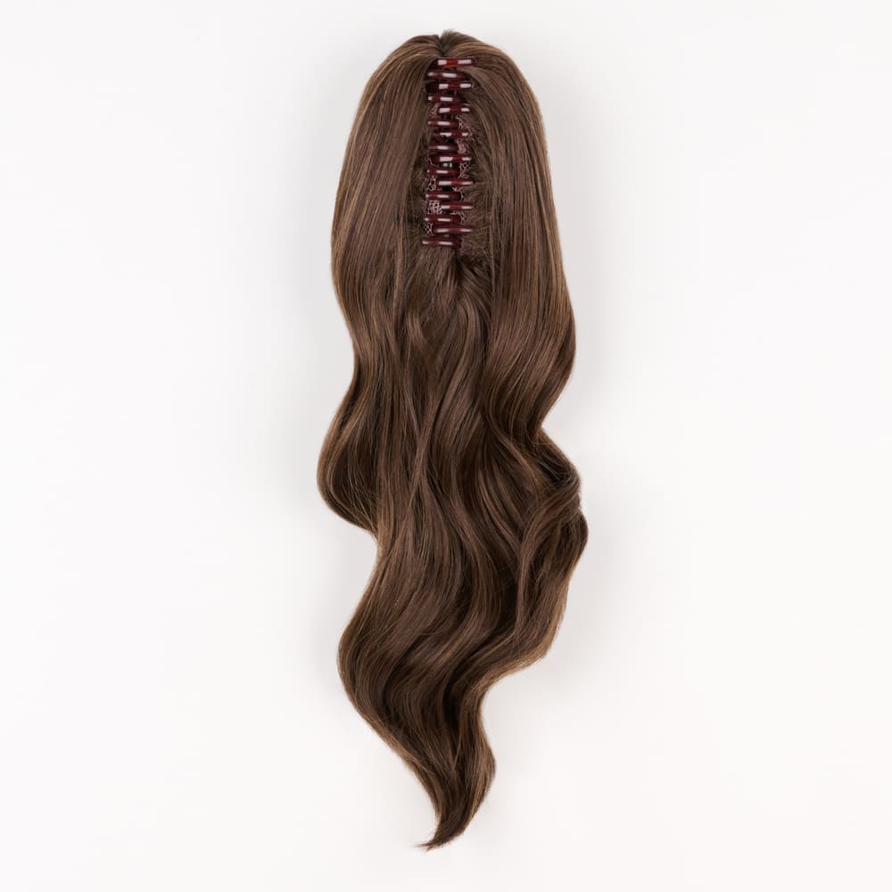 Stranded Medium Wand Wave Clip-in Ponytail #8 Hazel Princess