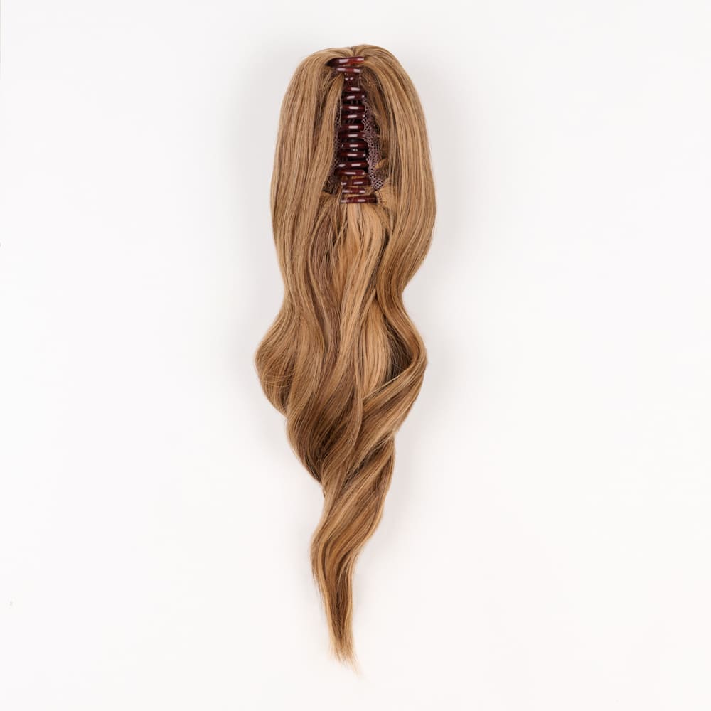 Stranded Medium Wand Wave Clip-in Ponytail #6/27 Honey Blush