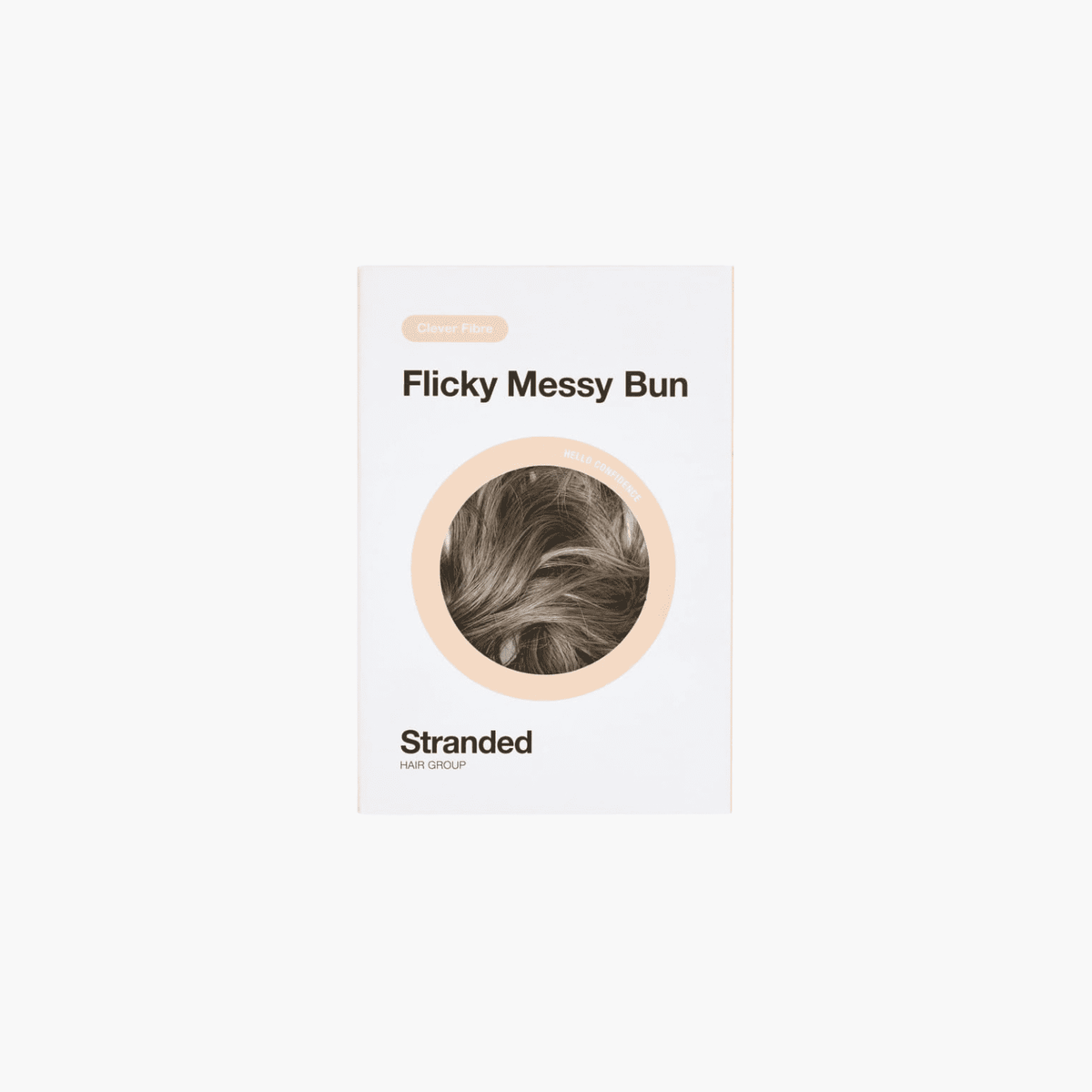 Dark Grey Stranded Flicky Messy Scrunchie Bun