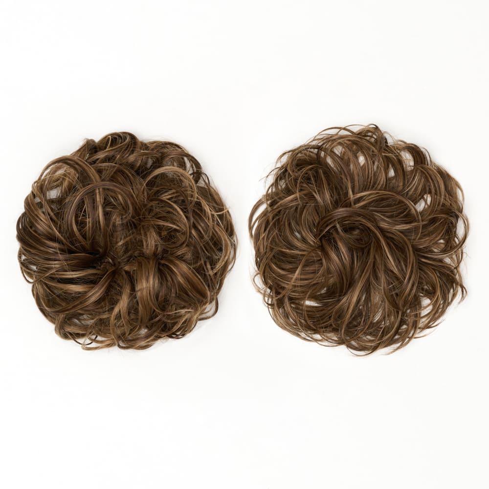 Stranded Messy Scrunchie Bun - Duo Pack - Curly & Flicky Styles #8/10 Baby Bronde