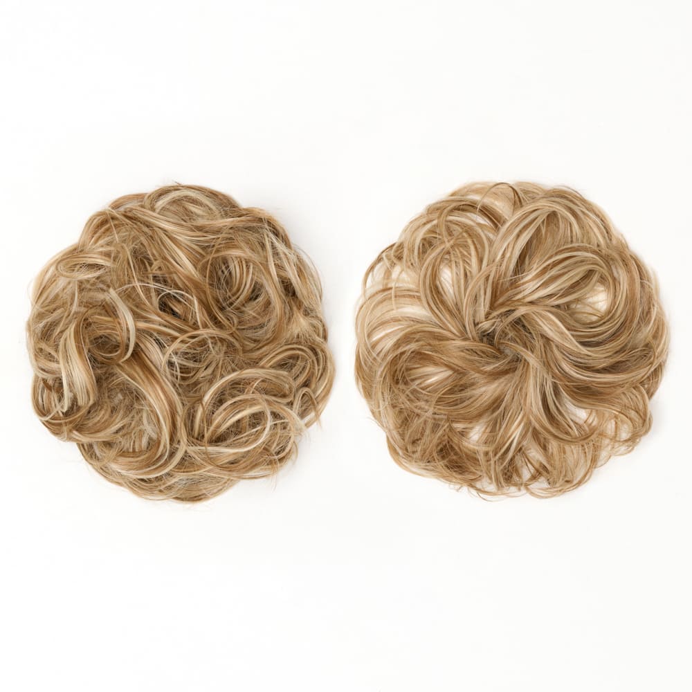 Stranded Messy Scrunchie Bun - Duo Pack - Curly & Flicky Styles #10/613 Camelia