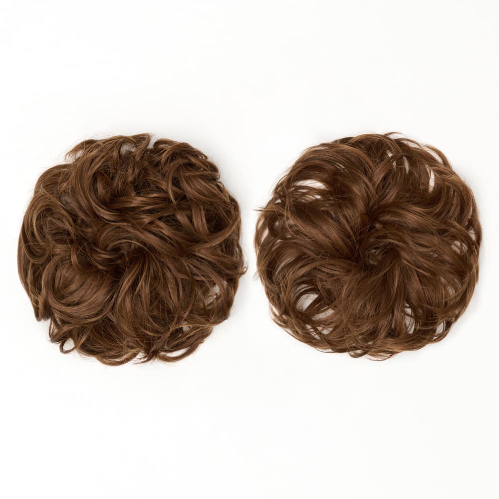 Stranded Messy Scrunchie Bun - Duo Pack - Curly & Flicky Styles #5 Caramel Cosmos