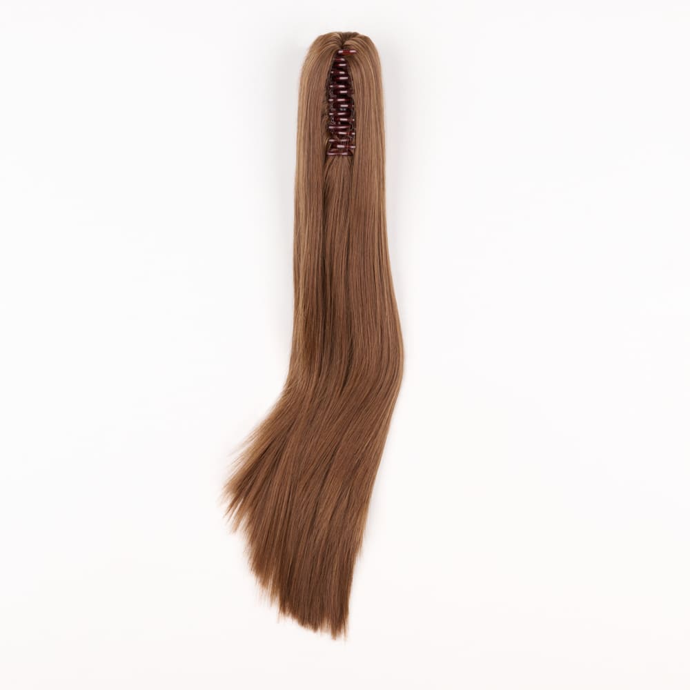 Stranded Long Straight Clip-in Ponytail #5 Caramel Cosmos