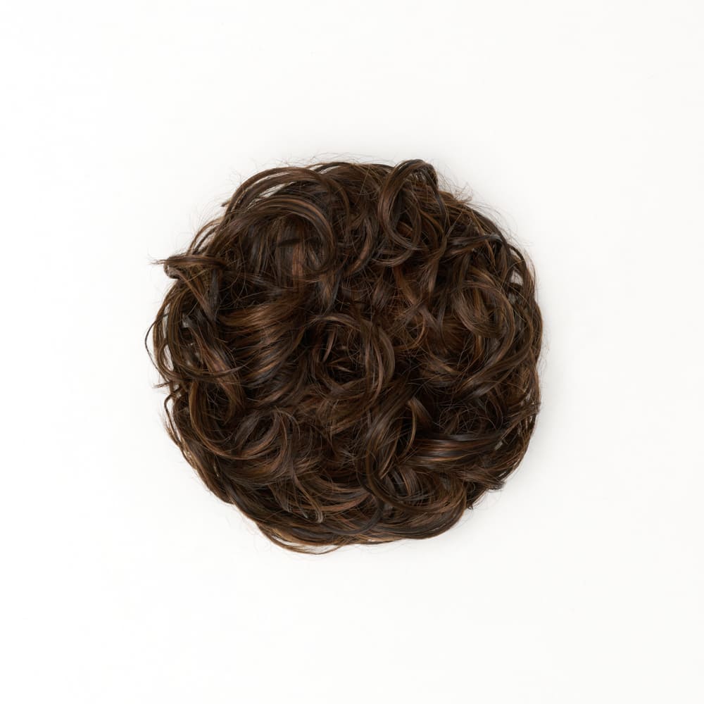 Stranded Curly Hair Messy Bun Scrunchie #2/5 Azalea