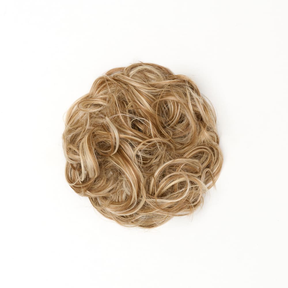 Stranded Curly Hair Messy Bun Scrunchie #10/613 Camelia