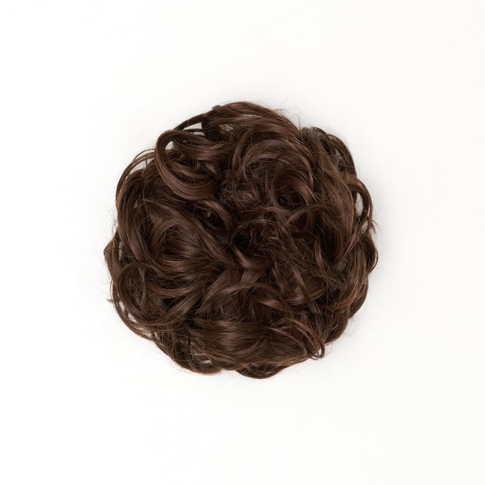 Stranded Curly Hair Messy Bun Scrunchie #6 Daylilies