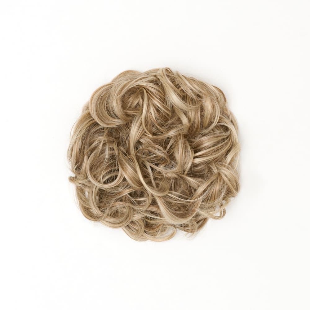 Stranded Curly Hair Messy Bun Scrunchie #18/22 Iris