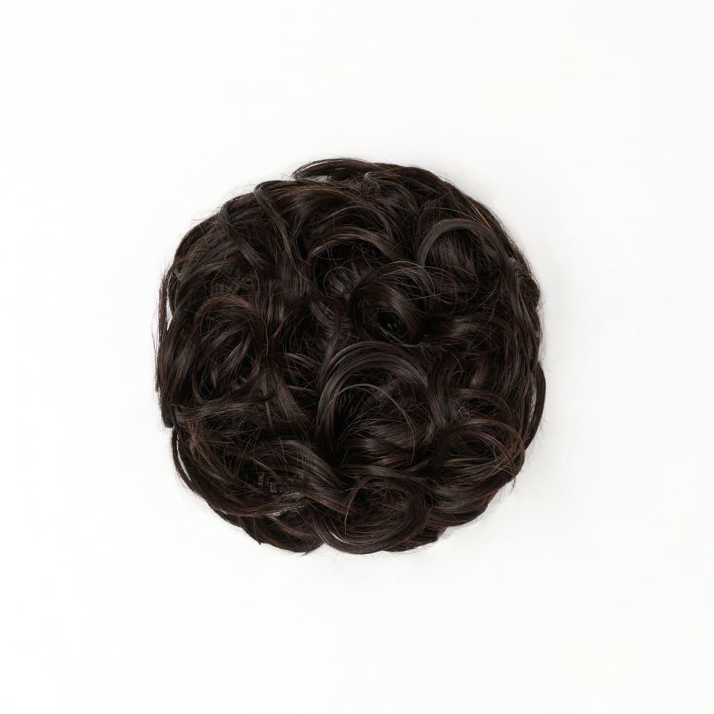 Stranded Curly Hair Messy Bun Scrunchie #2 Nigella