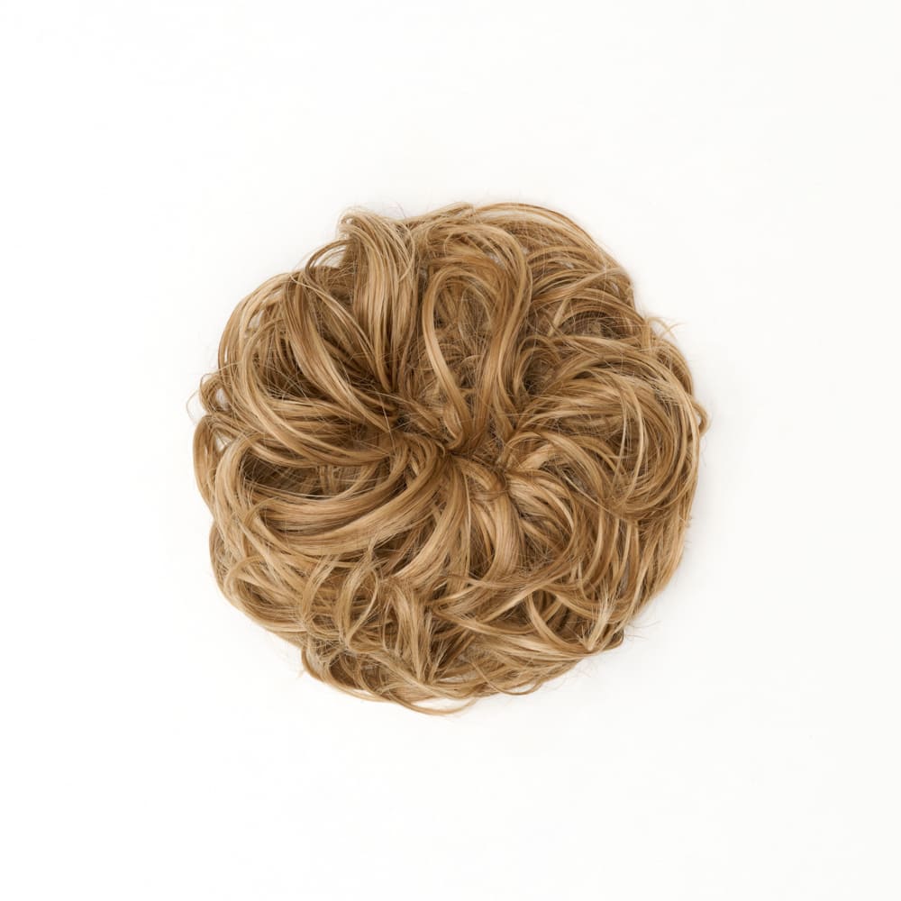 Stranded Curly Hair Messy Bun Scrunchie #10/16 Vanilla Bomb